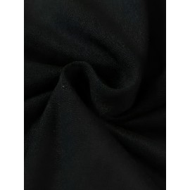 Plus Size Oversized Nightdress - -Themed Comfortable Bed Dress with Round Neck Short Length, Sleeveless Machine-Washable Clothing for All-Season Use, Inclusive Bedgown for & Casual Wear