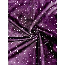 Women's Casual Sleeveless A-Line Dress - Purple & White Geometric Print, Stretchy Machine-Washable Fabric, Round Neck, Mid-Length Flared Skirt for Spring/Summer, Elegant Casual Style, Spring Fashion, Breathable Fabric, Summer Wardrobe