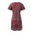 Women'S Ethnic Print Summer Dress - V-Neck, Short Sleeve, Bodycon Fit, Long Length, Flared Hem, Casual Style for Outdoor Activities, Casual Summer Dress | Vneck Dress | Stretchy Fabric