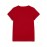 Women's Red Christmas T-Shirt with Santa & Reindeer Print, Merry Christmas Lettering & Gingerbread Men - Casual Round Neck Short Sleeve Holiday Party Outfit, All-Season Wear (Machine Washable) - Festive Gift Apparel