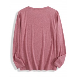 Women'S Long Sleeve T-Shirt - White Top with SALTY Graphic, Crew Neck Casual Everyday Shirt for Women, All-Season Everyday & Party Outfits - from Local Warehouse, Versatile Clothing, Playful Design, Quality Stitching, Stylish Blouse, Fashion Lovers