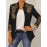 Plus Size - Plus-Size Women'S Paisley Print Jacket - Winter Warmth Button-Free Coat with Round Neck, Multicolor (Green/Red) | Boho-Chic Casual & Semi-Formal Outerwear | Cozy Fall/Winter Jacket for Women | Versatile Layering Piece for Jeans & Dresses